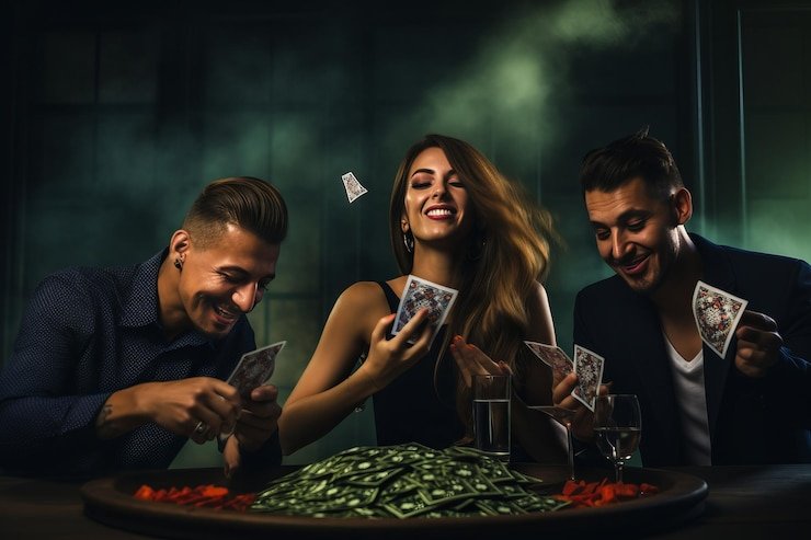 Andar Bahar card positioning and payout interface